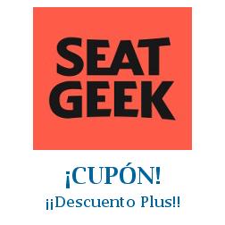 Logo de la tienda Seat Geek con cupones de descuento