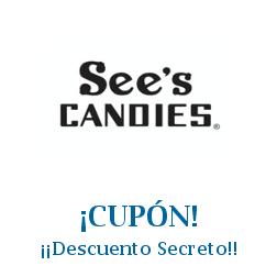 Logo de la tienda See's Candies con cupones de descuento