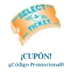 Logo de la tienda Select A Ticket con cupones de descuento