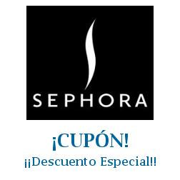 Logo de la tienda Sephora con cupones de descuento