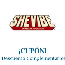 Logo de la tienda SheVibe con cupones de descuento