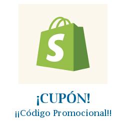 Logo de la tienda Shopify con cupones de descuento