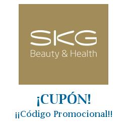 Logo de la tienda SKG con cupones de descuento