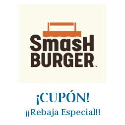 Logo de la tienda Smashburger con cupones de descuento