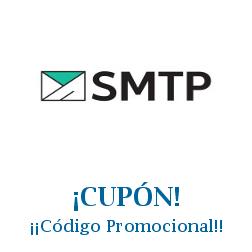 Logo de la tienda SMTP con cupones de descuento