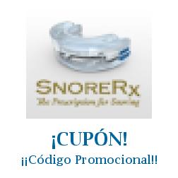 Logo de la tienda SnoreRx con cupones de descuento