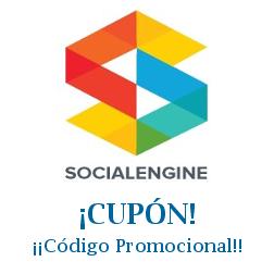 Logo de la tienda Social Engine con cupones de descuento