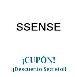 Logo de la tienda Ssense con cupones de descuento