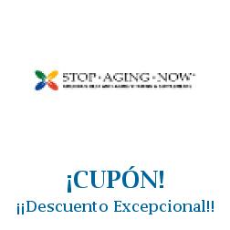 Logo de la tienda Stop Aging Now con cupones de descuento