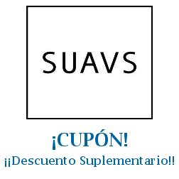 Logo de la tienda SUAVS con cupones de descuento