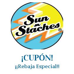 Logo de la tienda Sun Staches con cupones de descuento