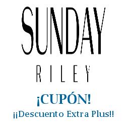 Logo de la tienda Sunday Riley con cupones de descuento