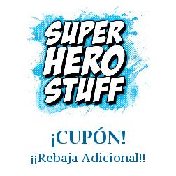 Logo de la tienda SuperHeroStuff con cupones de descuento