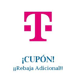 Logo de la tienda T Mobile con cupones de descuento