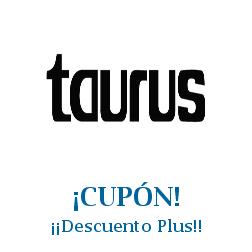 Logo de la tienda Taurus con cupones de descuento