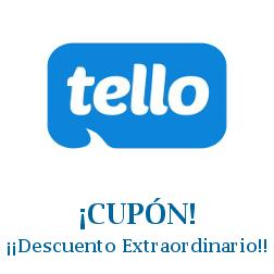 Logo de la tienda Tello con cupones de descuento