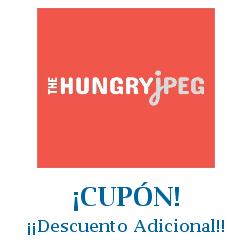 Logo de la tienda TheHungryJpeg con cupones de descuento