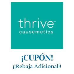 Logo de la tienda Thrive Causemetics con cupones de descuento