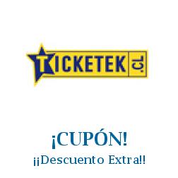 Logo de la tienda Ticketek con cupones de descuento