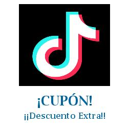 Logo de la tienda TikTok con cupones de descuento