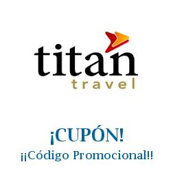 Logo de la tienda Titan Travel con cupones de descuento