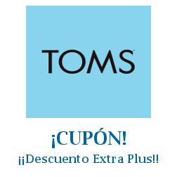 Logo de la tienda TOMS con cupones de descuento