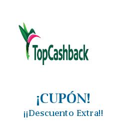 Logo de la tienda TopCashback con cupones de descuento