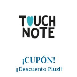 Logo de la tienda TouchNote con cupones de descuento