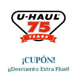 Logo de la tienda U Haul con cupones de descuento