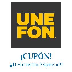 Logo de la tienda Unefon con cupones de descuento