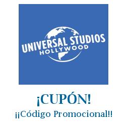 Logo de la tienda Universal Studios Hollywood con cupones de descuento