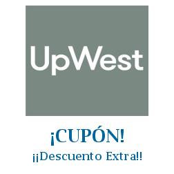Logo de la tienda UpWest con cupones de descuento