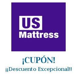 Logo de la tienda US Mattress con cupones de descuento