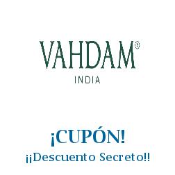 Logo de la tienda Vahdam Teas con cupones de descuento