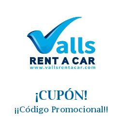 Logo de la tienda Valls Rent a Car con cupones de descuento