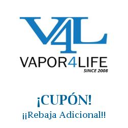 Logo de la tienda Vapor 4 Life con cupones de descuento