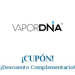 Logo de la tienda VaporDNA con cupones de descuento