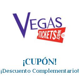 Logo de la tienda Vegas Tickets con cupones de descuento