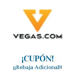 Logo de la tienda Vegas.com con cupones de descuento