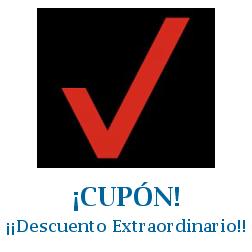 Logo de la tienda Verizon Wireless con cupones de descuento