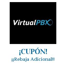 Logo de la tienda Virtual PBX con cupones de descuento