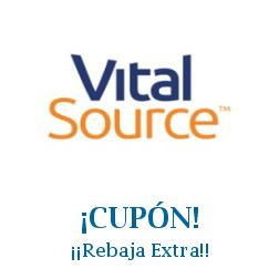 Logo de la tienda Vital Source con cupones de descuento