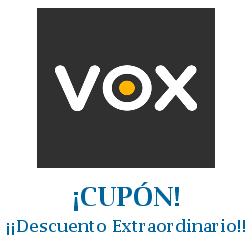 Logo de la tienda Vox Player con cupones de descuento