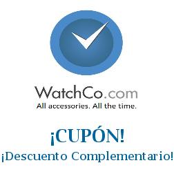 Logo de la tienda WatchCo con cupones de descuento