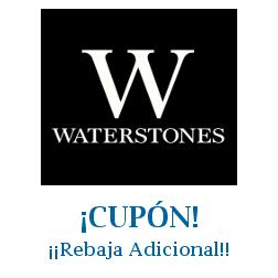 Logo de la tienda Waterstones con cupones de descuento