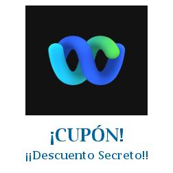 Logo de la tienda WebEx con cupones de descuento