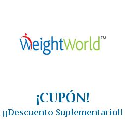 Logo de la tienda Weight World con cupones de descuento