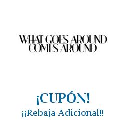 Logo de la tienda What Goes Around NYC con cupones de descuento