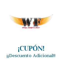 Logo de la tienda Wings Factory con cupones de descuento