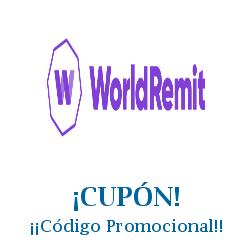 Logo de la tienda World Remit con cupones de descuento